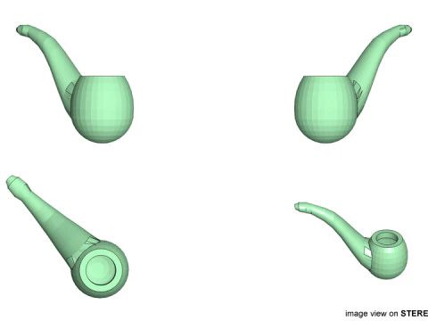 Smoking Pipe - Bent 3D Model