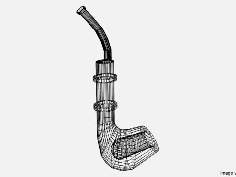 Smoking Pipe - E-pipe 3D Модель