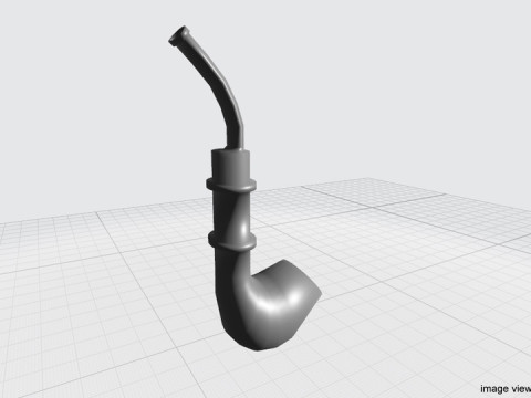 Smoking Pipe - E-pipe 3D Модель