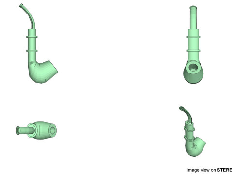 Smoking Pipe - E-pipe 3D Модель