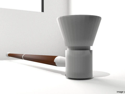 Smoking Pipe - Oval 3D Model