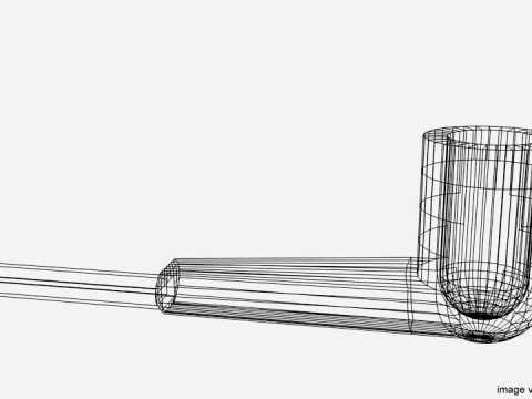 Smoking Pipe - Panel Model 3D
