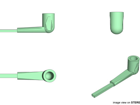 Smoking Pipe - Panel Model 3D
