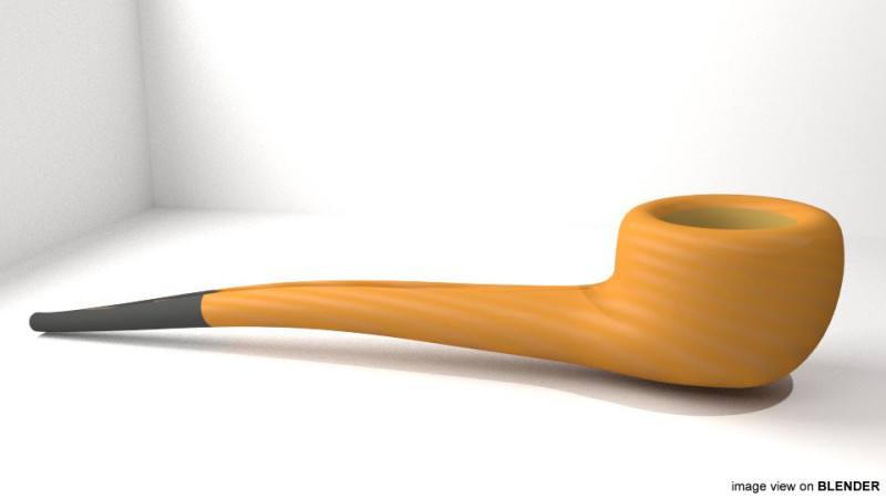 Smoking Pipe - Prince 3D 모델 .c4d .max .obj .3ds .fbx .stl .blend 