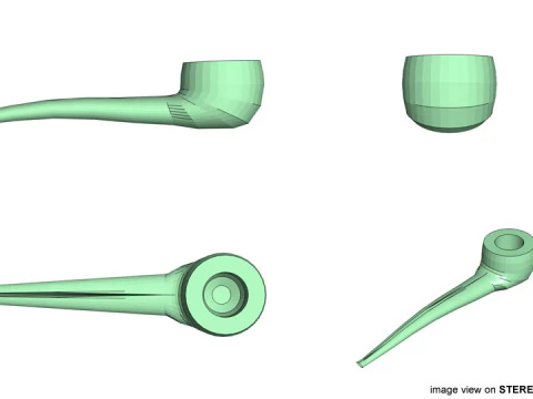 Smoking Pipe - Prince 3D Model