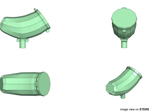 Paintball Loader - Type 1 3D Model