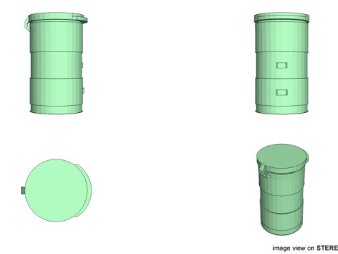 Paintball Loader - Type 3 3D Model