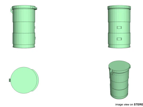 Paintball Loader - Type 3 3D Model