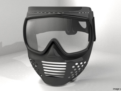 Paintball Facemask - Type 1 3Dモデル