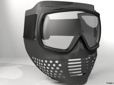 Paintball Facemask - Type 1 3D-Modell