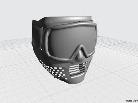 Paintball Facemask - Type 1 3D-Modell