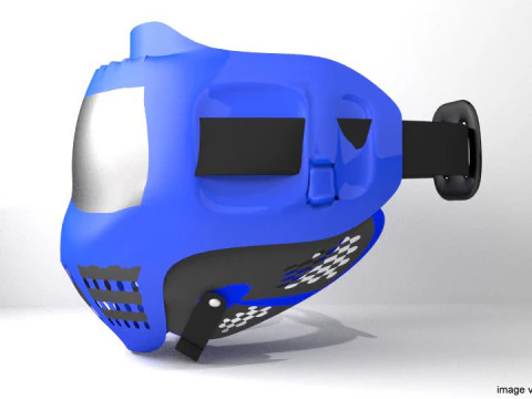 Paintball Facemask - Type 2 3D Model