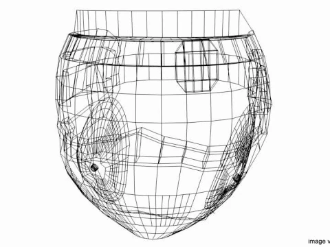 Paintball Facemask - Type 2 3D Model