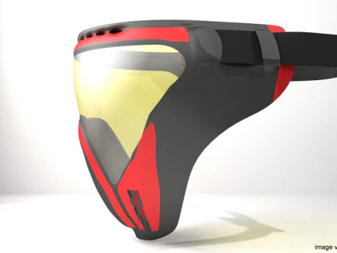 Paintball Facemask - Type 3 3D Model