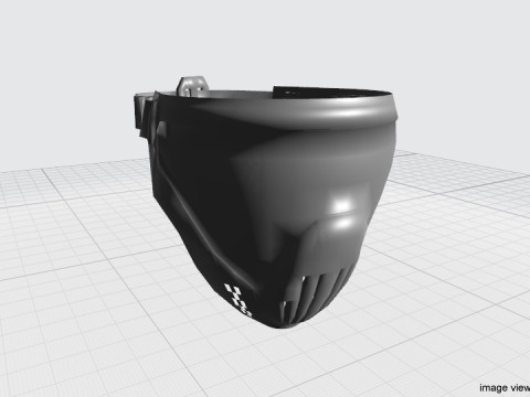 Paintball Facemask - Type 3 Model 3D
