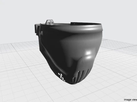 Paintball Facemask - Type 3 3D Model
