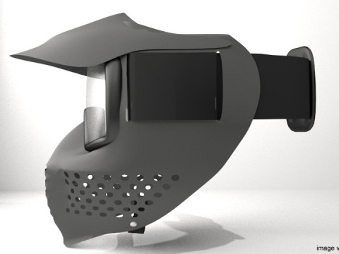 Paintball Facemask - Type 4 3D Модель
