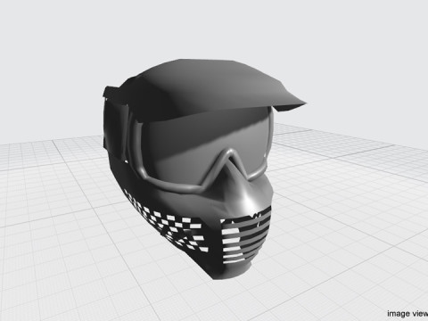 Paintball Facemask - Type 4 3D Модель