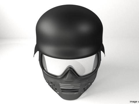 Paintball Facemask - Type 5 3D Model