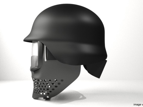 Paintball Facemask - Type 5 3D Model