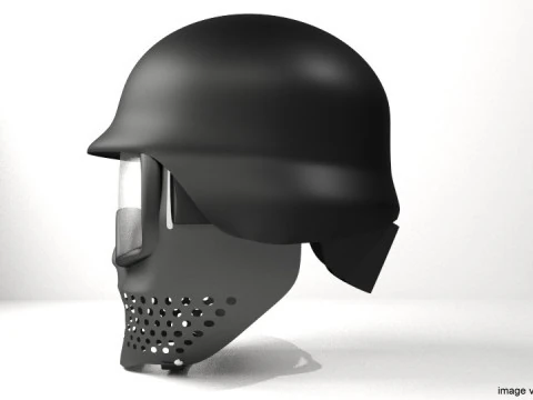 Paintball Facemask - Type 5 3D Model