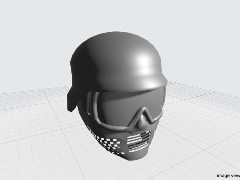 Paintball Facemask - Type 5 3D Model