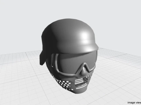 Paintball Facemask - Type 5 3D Model