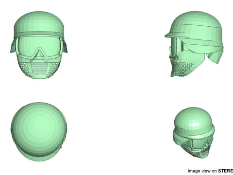 Paintball Facemask - Type 5 3D Model