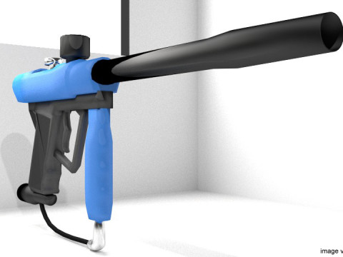 Paintball Marker - Speedball Type 1 3D 모델