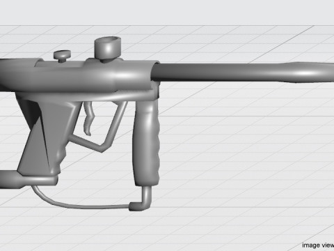 Paintball Marker - Speedball Type 1 3D 모델