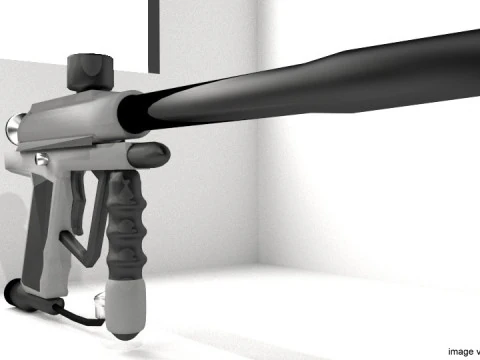 Paintball Marker - Speedball Type 2 3D Model