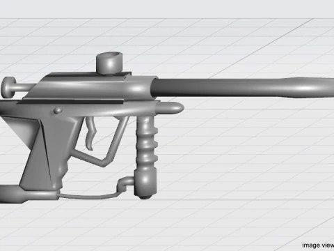 Paintball Marker - Speedball Type 2 3D Model