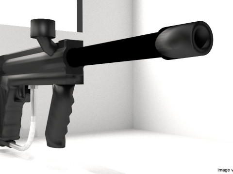 Paintball Marker - Woodsball Type 1 Modelo 3D