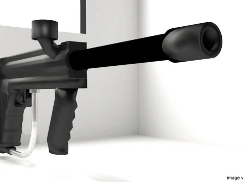 Paintball Marker - Woodsball Type 1 3D Model