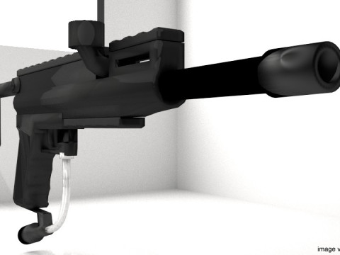 Paintball Marker - Woodsball Type 2 Model 3D