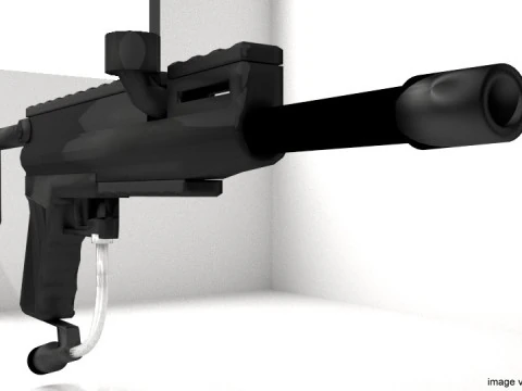 Paintball Marker - Woodsball Type 2 3D Model