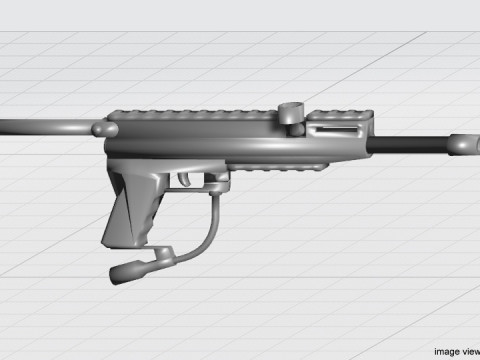 Paintball Marker - Woodsball Type 2 Model 3D