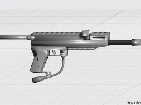 Paintball Marker - Woodsball Type 2 3D Model