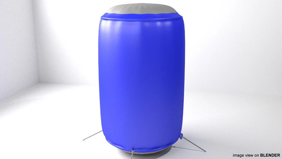 Paintball Bunker - Big Can 3D Model .c4d .max .obj .3ds .fbx .stl .blend 