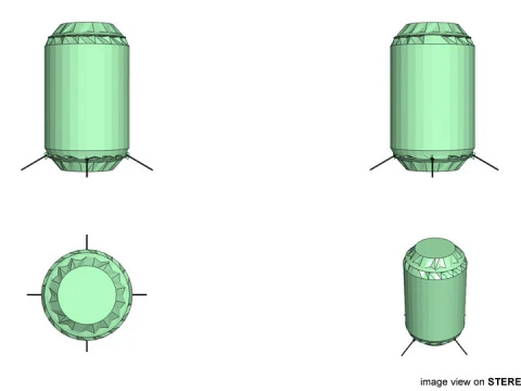 Paintball Bunker - Big Can 3D Model