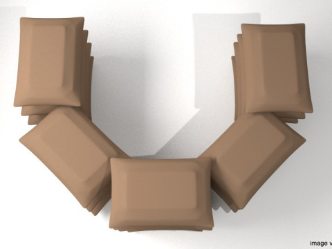 Sandbag Bunker - Circle Hesco 3D Model