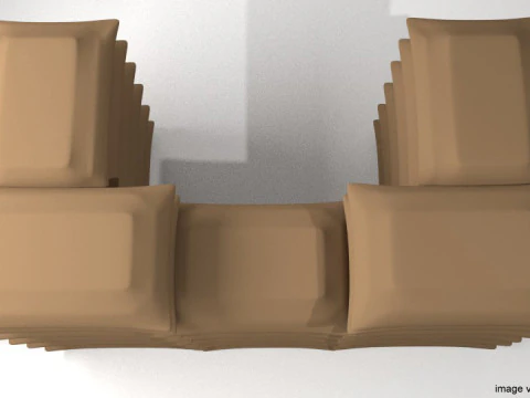 Sandbag Bunker - Square Hesco 3D Model