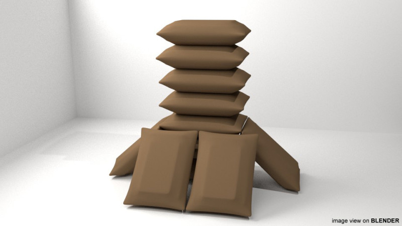 Sandbag Bunker - Towering Hesco Modèle 3D .c4d .max .obj .3ds .fbx .stl .blend 