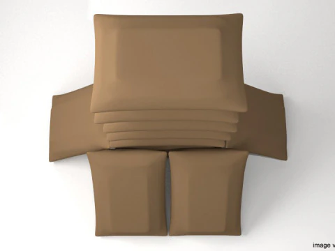 Bunker de sacos de areia - Hesco imponente Modelo 3D