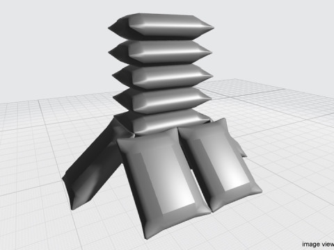 Sandbag Bunker - Towering Hesco Modèle 3D
