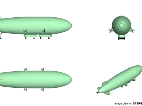 Zeppalin Type 2 3D Model