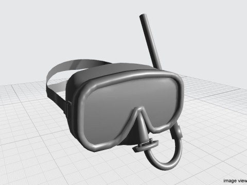 Scuba Diver Mask Type 1 Modello 3D