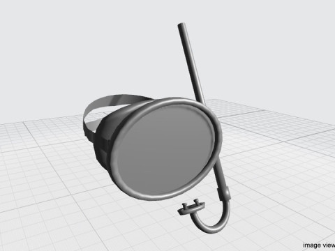 Scuba Diver Mask Type 2 3D 模型