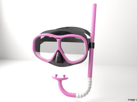 Scuba Diver Mask Type 3 3Dモデル