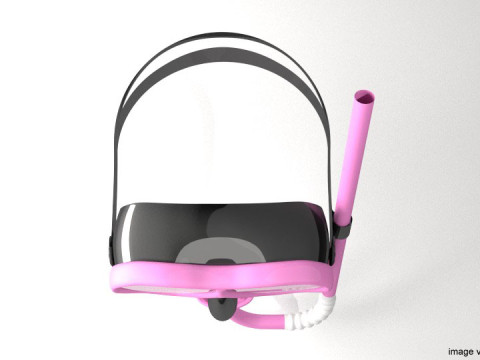 Scuba Diver Mask Type 3 3D Model